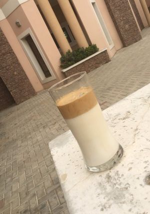 A picture of Dalgona coffee.