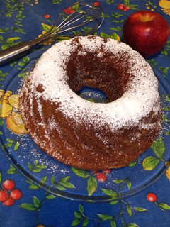 Una foto de Budín de manzana