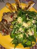 Arugula Salad with Parmesan and Beef