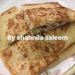 Pizza paratha 🍕 A picture of Pizza paratha 🍕.