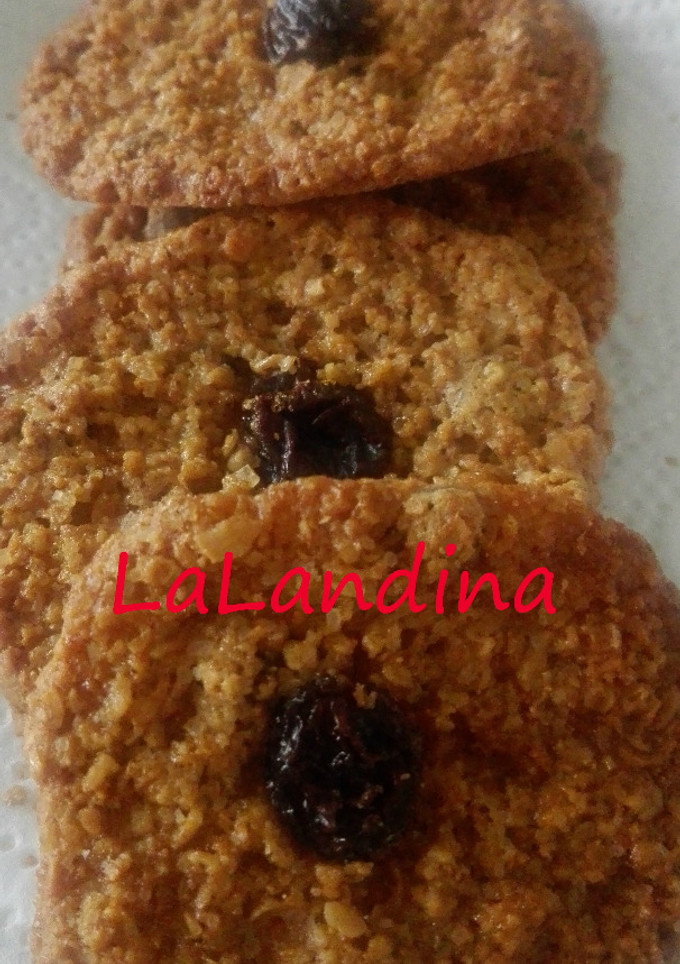 Una foto de Galletas de avena con pasas