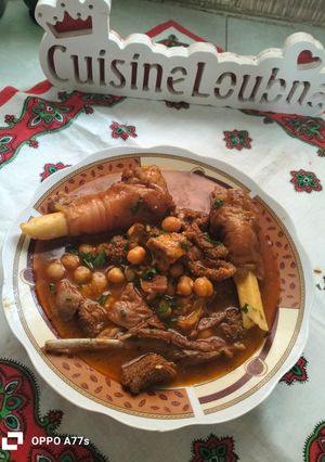 صورة لوصفة بكبوكة بالحمص(دوارة الخروف)
