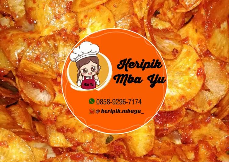 Resep Keripik singkong balado Anti Gagal