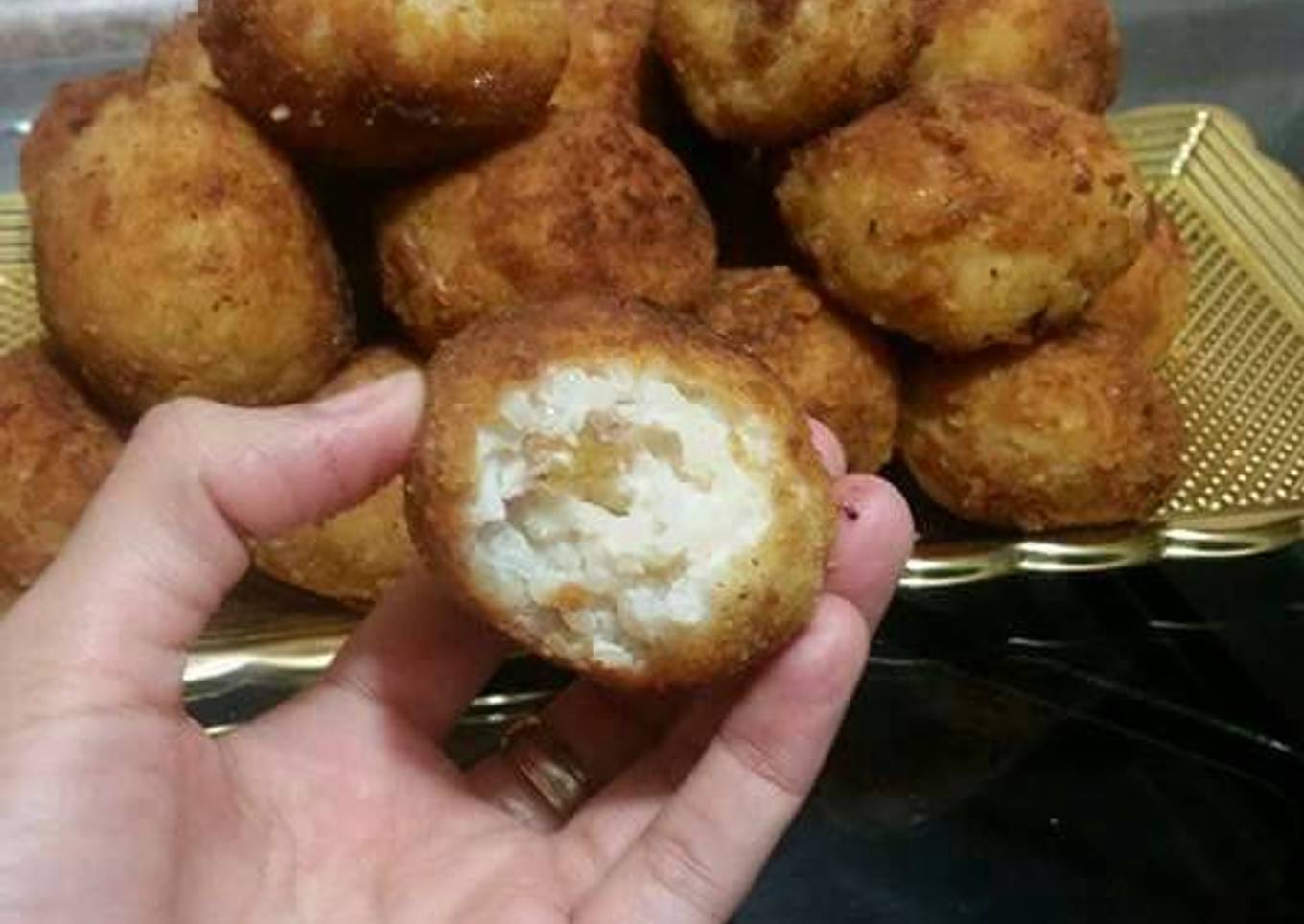 Bolitas de arroz con leche