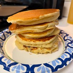 A picture of The Greatest Pancake of All Time (The G.O.A.T).