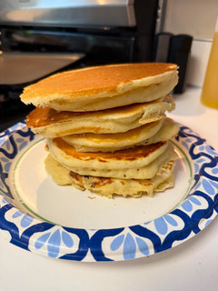 A picture of The Greatest Pancake of All Time (The G.O.A.T).
