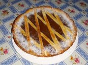 Una foto de pastafrola con dulce de batata