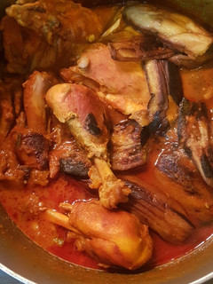 عکسی از دستور مرغ و بادمجان