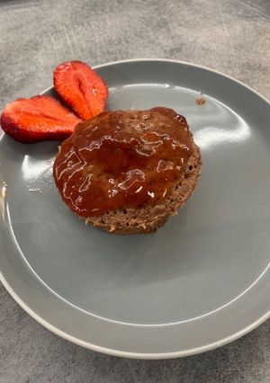 Fehérje muffin recept fotója
