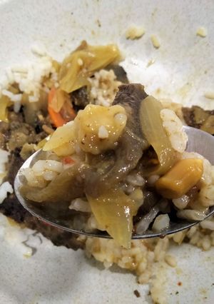 Una foto de Ternera con cacahuete estilo oriental
