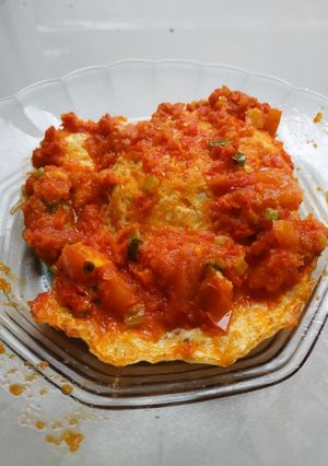 Foto resep Telur Mata Sapi Bumbu Merah