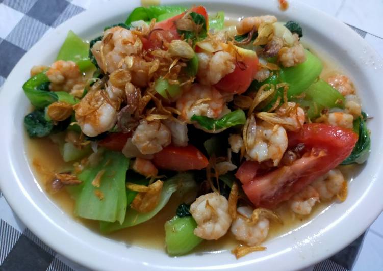 Tumis Udang Pakcoy