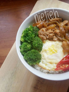 Foto resep Rice bowl chicken blackpepper