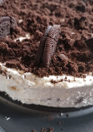 صورة لوصفة اوريو تشيز كيك 😋😋❤