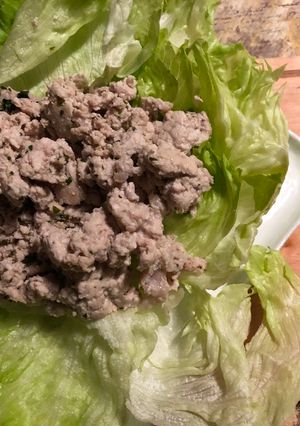 Une photo de Laab Moo (Salade Thaï au porc épicé)