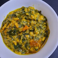 A picture of Besan Methi ki sabji.