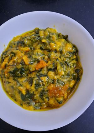 A picture of Besan Methi ki sabji.