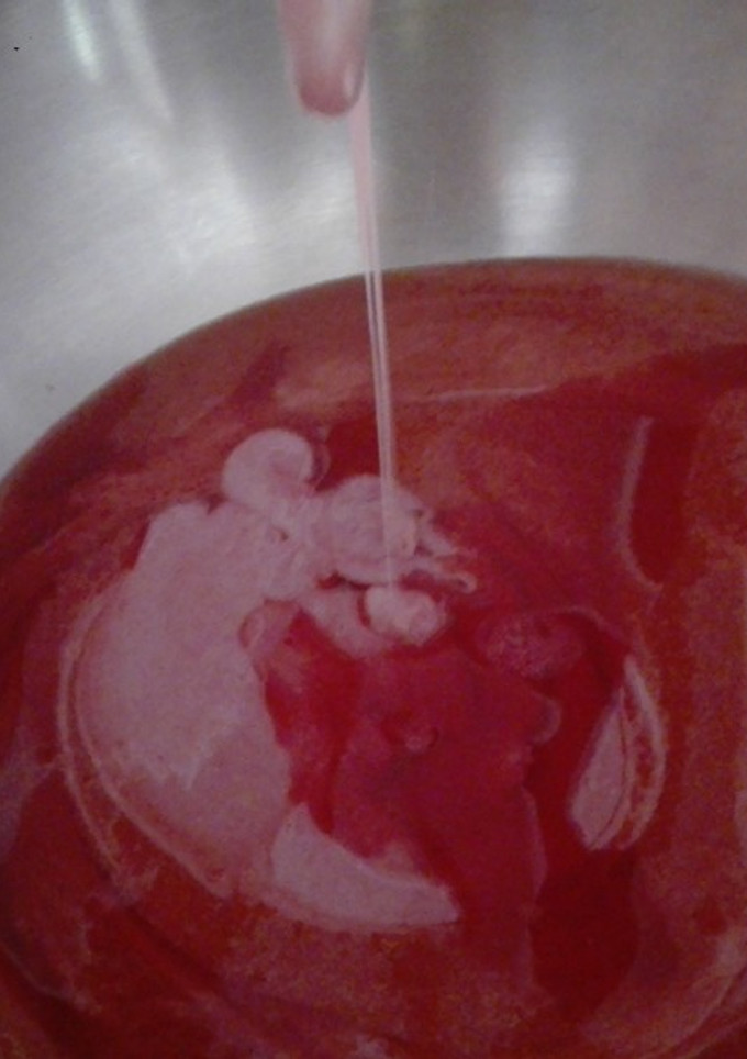 Una foto de 4X1. Salsa de fresa, Nata de fresa, Mermelada de fresa y Helado de fresa