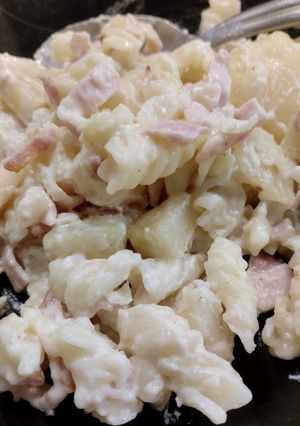 Hawaii sonkás tésztasaláta recept fotója