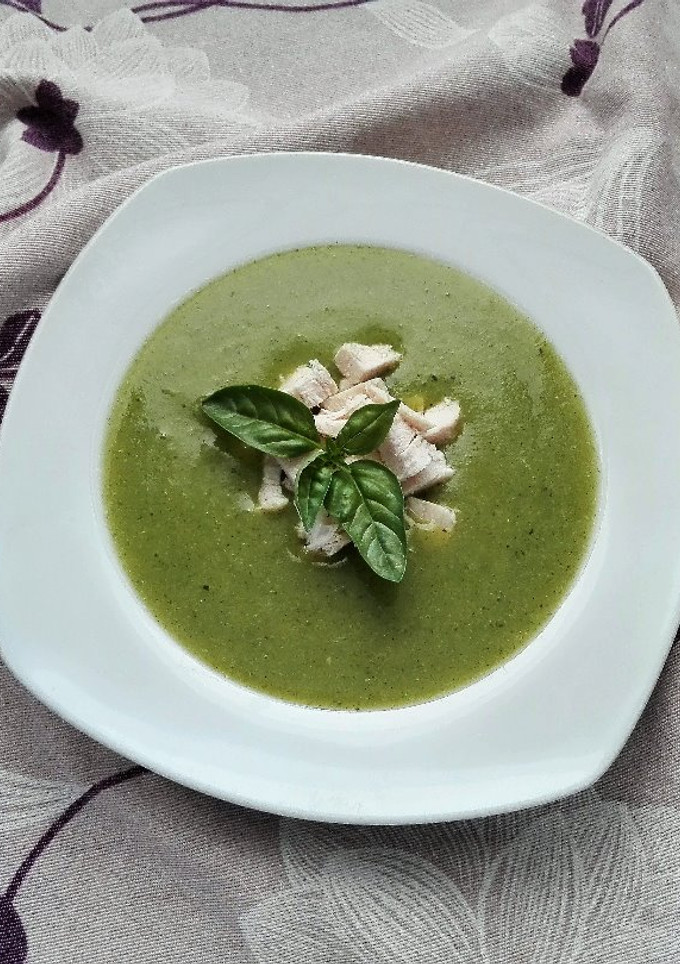 Una foto de Crema de calabacín