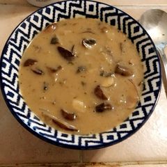 A picture of Cream of Mushroom Soup.