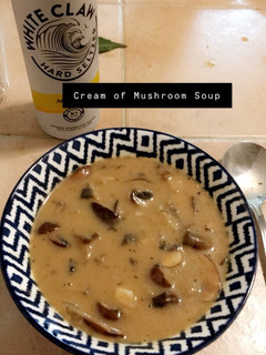 A picture of Cream of Mushroom Soup.