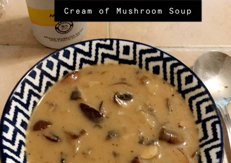 Recipe of Award-winning Cream of Mushroom Soup