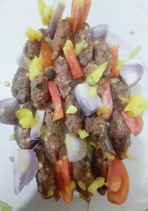 صورة لوصفة كباب بالفرن