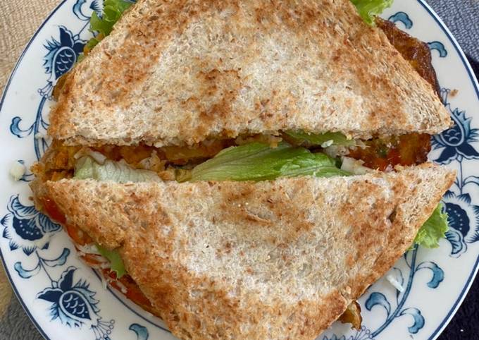 Resep: Sandwich Panggang Telur Wortel Praktis (Bisa untuk diet) Murah
