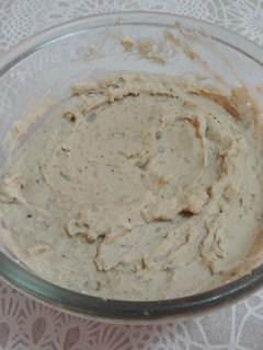 Una foto de Puré de patata y queso vegano 🥔 🧀