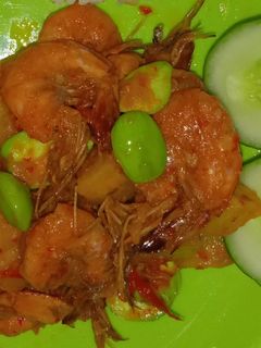 Foto resep Balado Udang Kentang Pete