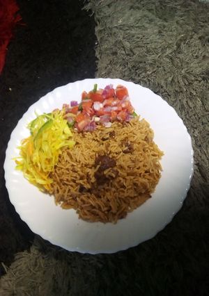 A picture of Beef pilau.