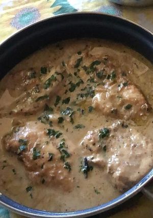 Foto resep Creamy garlic chicken fillet