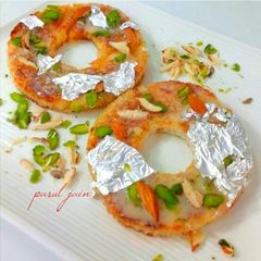 A picture of Bread Ghevar.