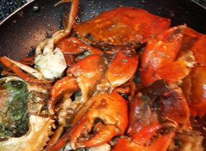 Hình của món Cua rang me.