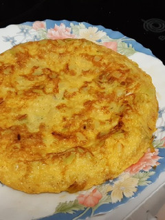 Una foto de Tortilla de puerros