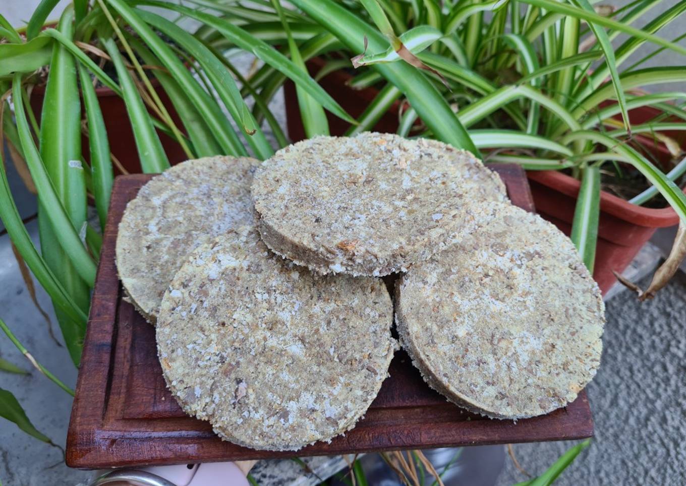 Hamburguesas de lentejas y berenjena asada π