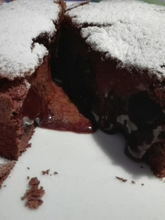 Una foto de Coulant de chocolate