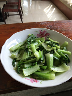 快炒-炒青江菜 【5分鐘】【臺式】【家常菜】【名字等於材料系列】【古早味】 的食譜成品照片