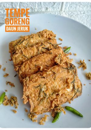 Foto resep Tempe Goreng Daun Jeruk