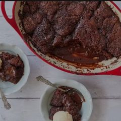 A picture of The Ultimate Chocolate Cobbler.