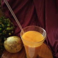 A picture of 5 min Wood apple milk shake.