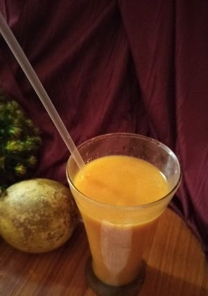 A picture of 5 min Wood apple milk shake.