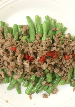 Foto resep Buncis Siram Daging Cincang