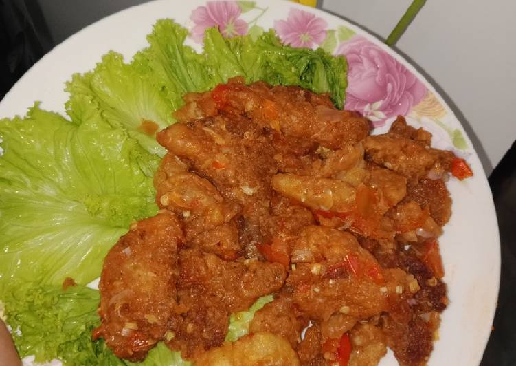 Jamur tepung balado