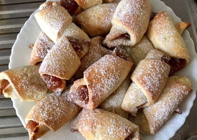 Творожные рогалики рецепт с фото пошагово