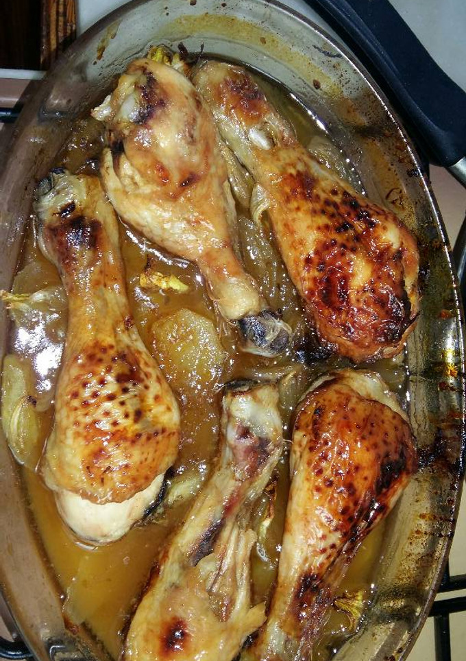 Una foto de Pollo a la miel y ketchup