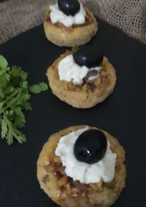 صورة لوصفة فطائر البطاطا بكريمة الجبن