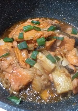 Foto resep Tetelan salmon masak kecap