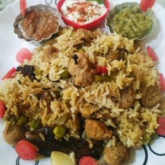 Veg Soya Pulao A picture of Veg Soya Pulao.